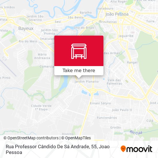 Rua Professor Cândido De Sá Andrade, 55 map