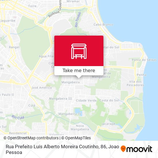 Rua Prefeito Luís Alberto Moreira Coutinho, 86 map