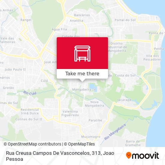 Rua Creusa Campos De Vasconcelos, 313 map