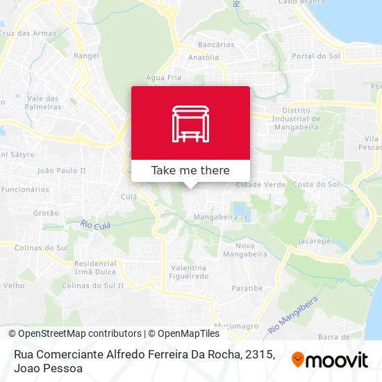 Mapa Rua Comerciante Alfredo Ferreira Da Rocha, 2315