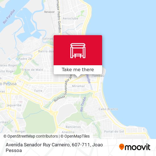 Mapa Avenida Senador Ruy Carneiro, 607-711