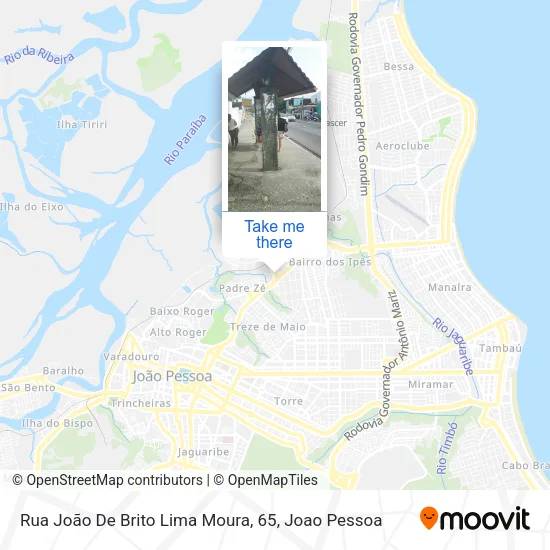 Rua João De Brito Lima Moura, 65 map