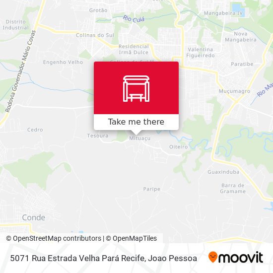 5071 Rua Estrada Velha Pará Recife map