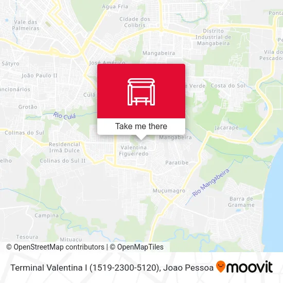 Terminal Valentina I (1519-2300-5120) map