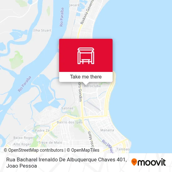 Rua Bacharel Irenaldo De Albuquerque Chaves 401 map
