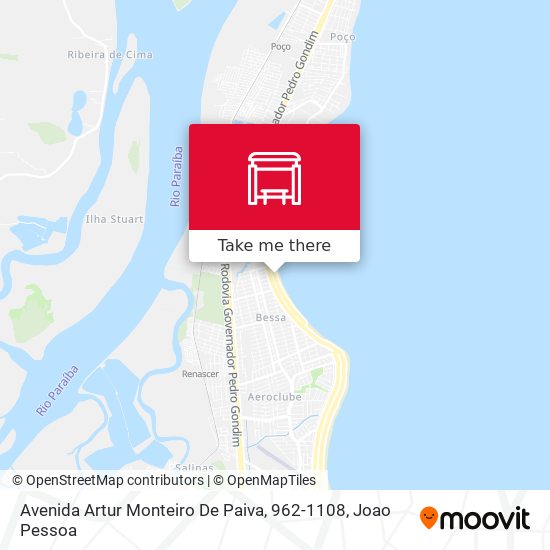 Mapa Avenida Artur Monteiro De Paiva, 962-1108