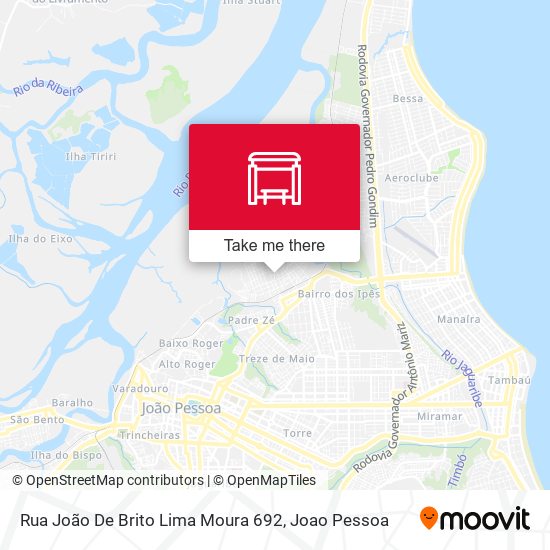 Rua João De Brito Lima Moura 692 map
