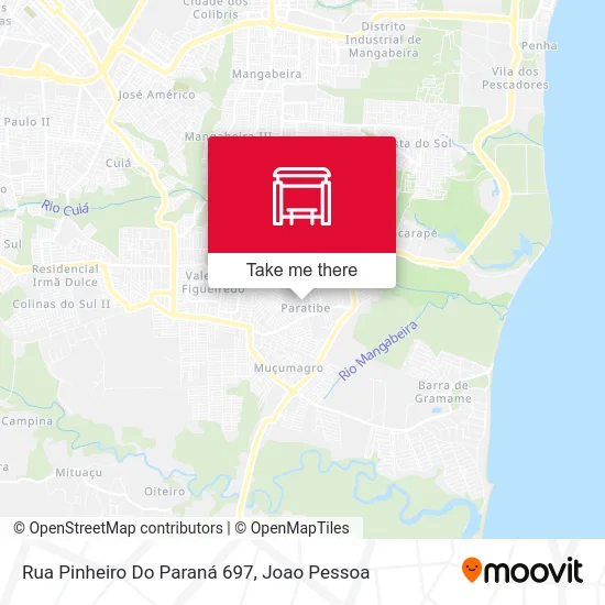 Rua Pinheiro Do Paraná 697 map