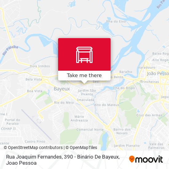 Rua Joaquim Fernandes, 390 - Binário De Bayeux map