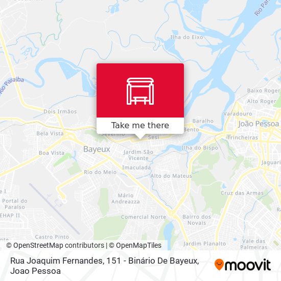 Rua Joaquim Fernandes, 151 - Binário De Bayeux map