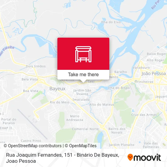 Rua Joaquim Fernandes, 151 - Binário De Bayeux map