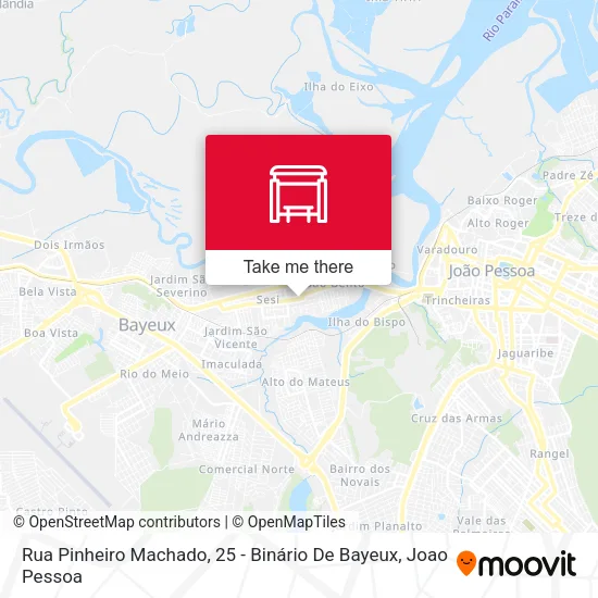 Rua Pinheiro Machado, 25 - Binário De Bayeux map