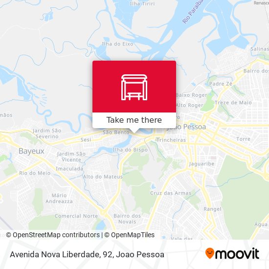 Avenida Nova Liberdade, 92 map