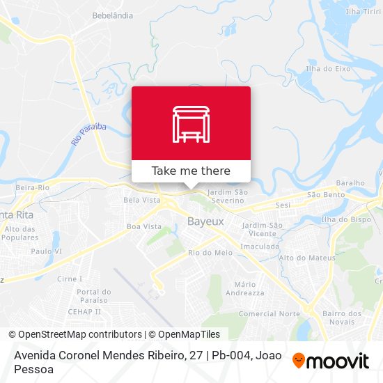 Mapa Avenida Coronel Mendes Ribeiro, 27 | Pb-004