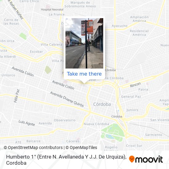 Humberto 1° (Entre N. Avellaneda Y J.J. De Urquiza) map
