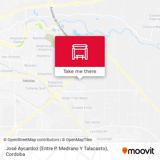 José Aycardoz (Entre P. Medrano Y Talacasto) map