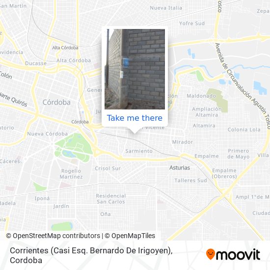 Corrientes (Casi Esq. Bernardo De Irigoyen) map