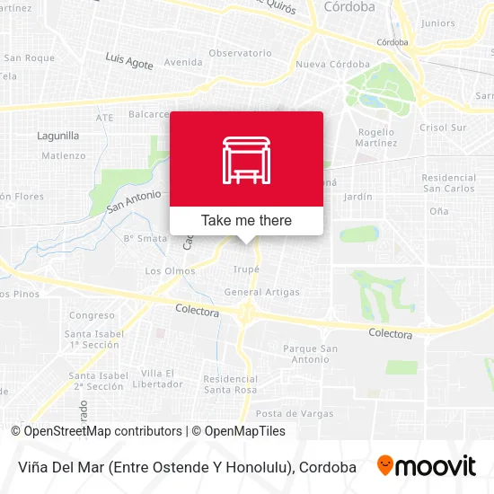 Viña Del Mar (Entre Ostende Y Honolulu) map