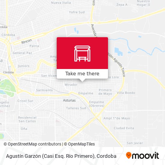 Mapa de Agustín Garzón (Casi Esq. Río Primero)