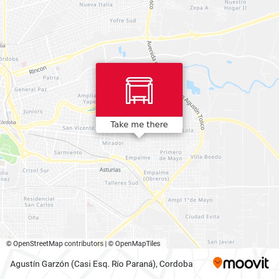 Agustín Garzón (Casi Esq. Río Paraná) map