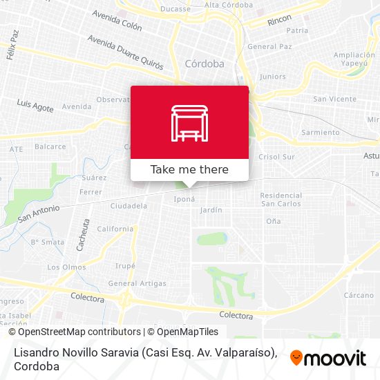 Mapa de Lisandro Novillo Saravia (Casi Esq. Av. Valparaíso)