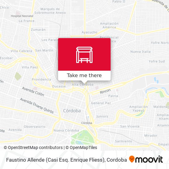 Faustino Allende (Casi Esq. Enrique Fliess) map