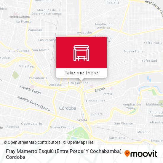 Fray Mamerto Esquiú (Entre Potosí Y Cochabamba) map