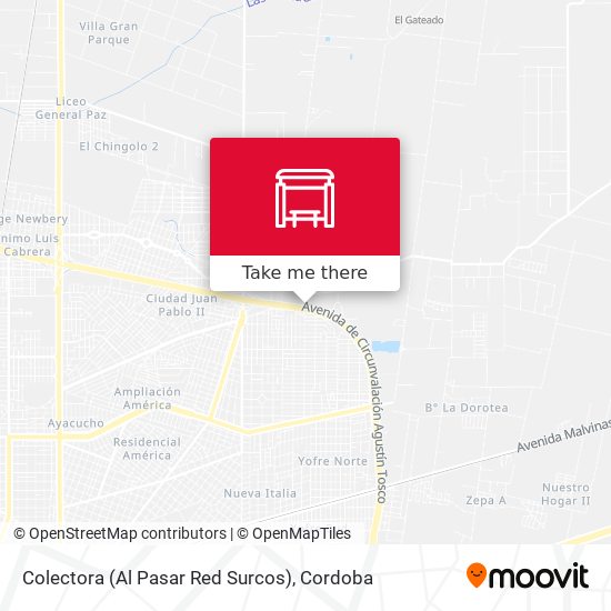 Mapa de Colectora (Al Pasar Red Surcos)