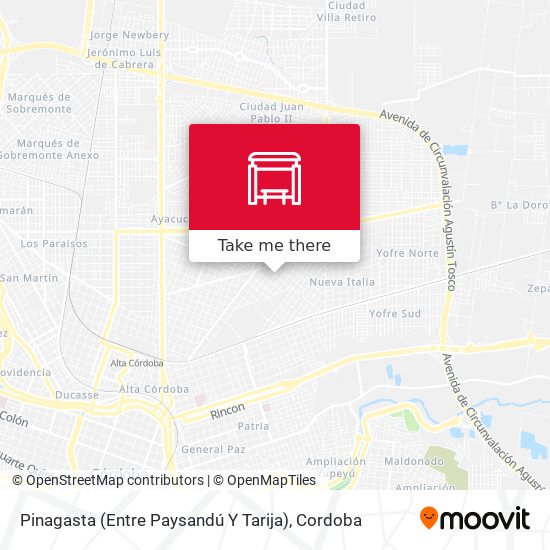 Pinagasta (Entre Paysandú Y Tarija) map