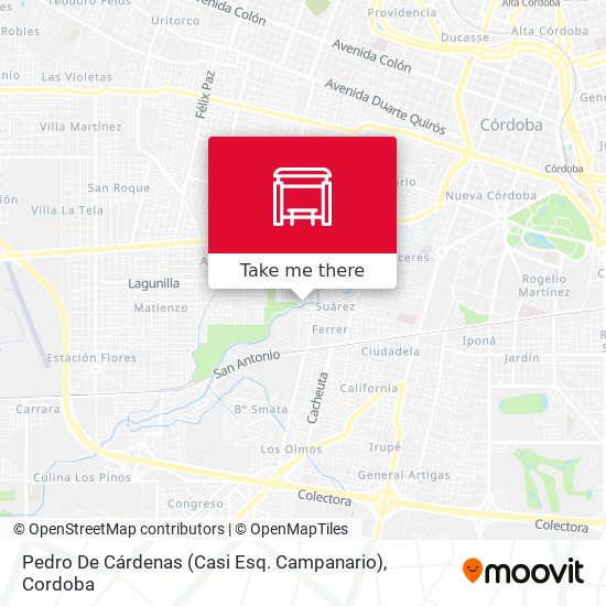 Mapa de Pedro De Cárdenas (Casi Esq. Campanario)