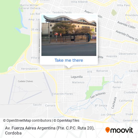 Av. Fuerza Aérea Argentina (Fte. C.P.C. Ruta 20) map