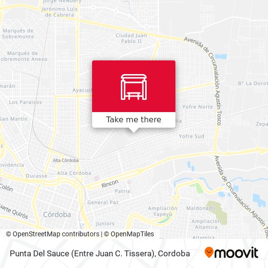 Punta Del Sauce (Entre Juan C. Tissera) map
