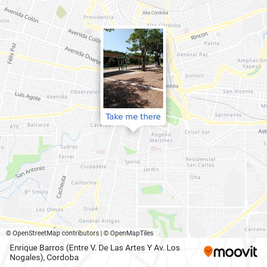 Mapa de Enrique Barros (Entre V. De Las Artes Y Av. Los Nogales)