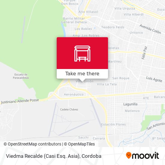 Mapa de Viedma Recalde (Casi Esq. Asia)