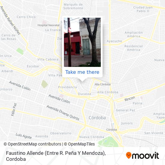 Faustino Allende (Entre R. Peña Y Mendoza) map