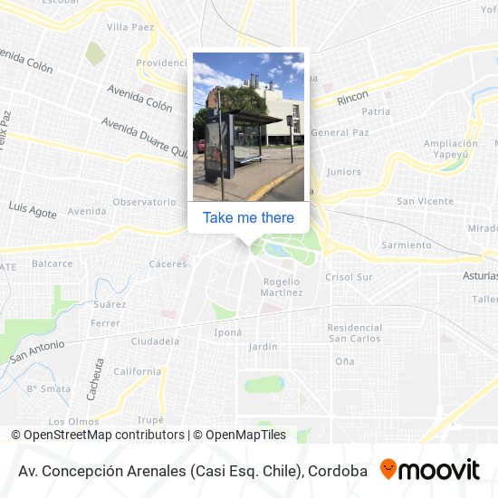 Mapa de Av. Concepción Arenales (Casi Esq. Chile)
