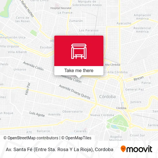Av. Santa Fé (Entre Sta. Rosa Y La Rioja) map