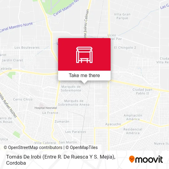 Tomás De Irobi (Entre R. De Ruesca Y S. Mejía) map