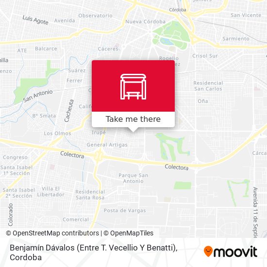 Benjamín Dávalos (Entre T. Vecellio Y Benatti) map