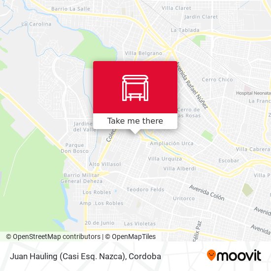 Mapa de Juan Hauling (Casi Esq. Nazca)