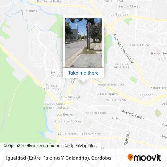 Igualdad (Entre Paloma Y Calandria) map