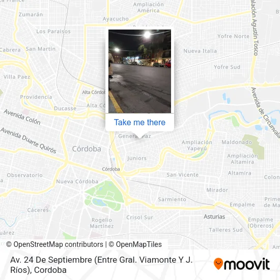 Av. 24 De Septiembre (Entre Gral. Viamonte Y J. Ríos) map