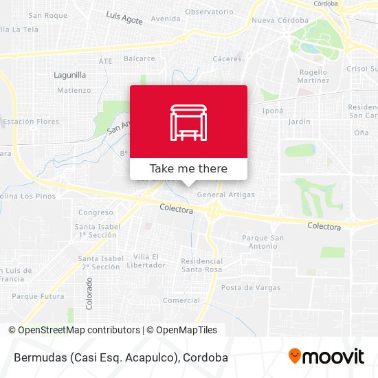 Mapa de Bermudas (Casi Esq. Acapulco)