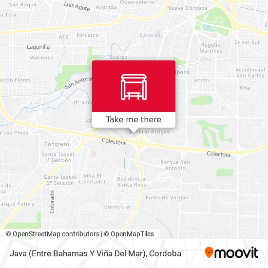 Java (Entre Bahamas Y Viña Del Mar) map