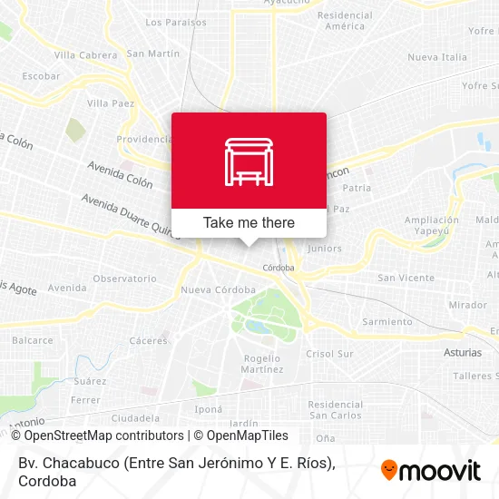 Mapa de Bv. Chacabuco (Entre San Jerónimo Y E. Ríos)