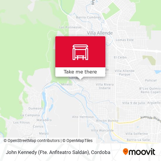Mapa de John Kennedy (Fte. Anfiteatro Saldán)