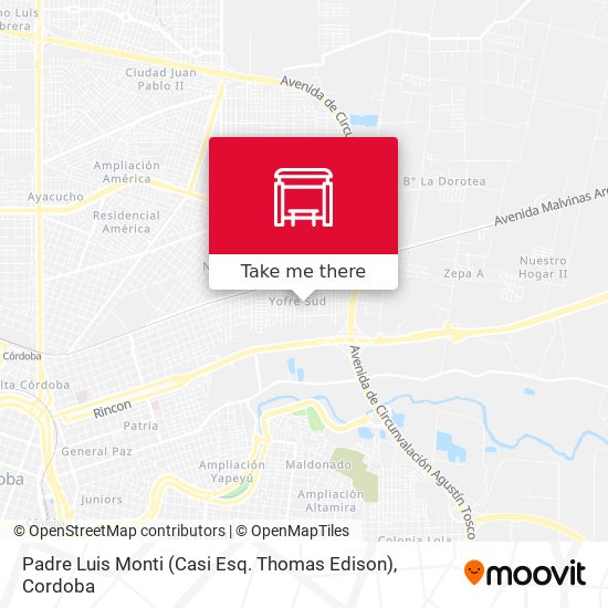 Padre Luis Monti (Casi Esq. Thomas  Edison) map