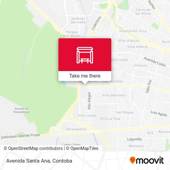 Avenida Santa Ana map