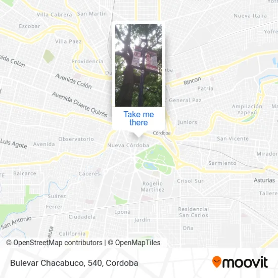 Bulevar Chacabuco, 540 map