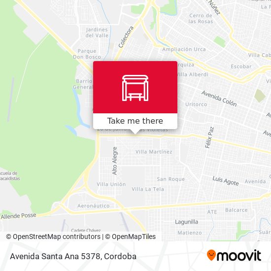 Mapa de Avenida Santa Ana 5378